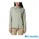 Columbia 哥倫比亞 女款-超防曬UPF50快排長袖襯衫-灰綠 UAL99100GG / S23