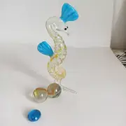 Seahorse and glass pebbles, Ukraine, handmade, NEW.