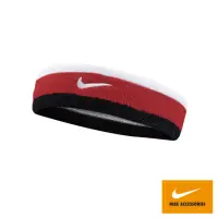 在飛比找momo購物網優惠-【NIKE 耐吉】運動頭帶 慢跑 SWOOSH 紅白黑 N0