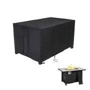 Outdoor Waterproof Rectangular Fire Pit Cover Propane Gas Table Cover, 43x22x25