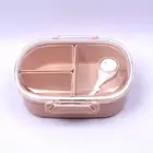 Cartoon Kids Lunchbox Three Grid Lunch Container Food Storage Box Student