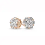 0.5 CT. T.W. Composite Diamond Stud Earrings in 14K Rose Gold
