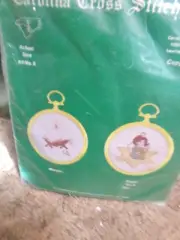 VINTAGE CAROLINE CROSS STITCH KIT ORNAMENTS NEW MANGER/ ANGEL ON STAR