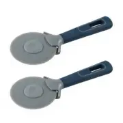 2x Salter Food/Flatbread Home Cutting Pizza Cutter w/ Anti Slip Handle Indigo