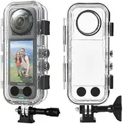 Coyktonty 60M Waterproof Case/Invisible Dive Case for Insta360 X4 Protective case Diving case HD Optical Glass Lens Compatible Underwater Photography Diving Snorkeling Swimming Surfing Skiing Rafting