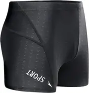 [Bestgift] Men's Solid Big Size Training Swim Sports Boxer