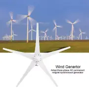 800W White 48V Windmill Generator 5 Blade Wind Turbines Kit Industrial Equipment