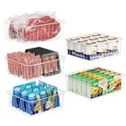 Upright Freezer Organizer Bins - 5 Pack Small Freezer Baskets for 5 / 6 / 6.5...
