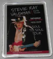STEVIE RAY VAUGHAN LARGE ACRYLIC FRIDGE MAGNET 1985 CAPITOL THEATRE