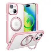 Torras iPhone 15 (6.1") Ostand R Fusion Spin Case (Japan Limited Edition) - Sakura Pink All in One: Magnetic / Stand / Ring Holder - 360 Spin [X00RP146008]