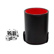 Table Board Game Dices Cup PU Leather Stable and Comfortable Hand Feeling Cup
