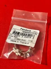 Genuine Pandora White Enamel Darling Daisies Flower Ring SZ 6, 190900EN12-50