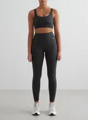 [AIM'N AU] Shadow Grey Ribbed Seamless Tights & Bra Set