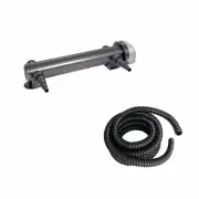 JEBAO 36W UV CLARIFIER STERILIZER FOR KOI FISH POND + Non Kink Corrugated Tubing