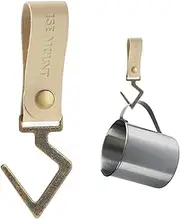 Metal Hook for Door | Multifunctional Utility Hook - Outdoor PU Leather Metal Hook, S-Shaped Hook Portable for Pots, Pans, Utensils, Coat, Towel Borato
