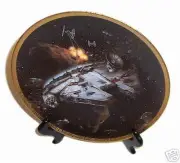 Star Wars Plate Millennium Falcon Space Ships Certificate of Authenticity