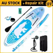 10'6nflatable Paddle Board 320cm SUP Stand Up SUP Surfboard Kayak +Repair Kit