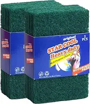 Heavy Duty Scrub Sponge, Scratch Free Home Kitchen Dual-Sided Dishwashing Sponge , Sponge scouring pad ,for Kitchen, Sink, Dish, Bathtub, Wall 10PCS