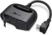 Outdoor Smart Plug, Smart Home Wi-Fi Outlet with 2 Sockets, IP64 Weather Resista