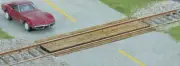 Walthers ~ HO Scale Wood Grade Crossing ~ Laser-Cut Wood Kit ~ Single ~ 949-4158