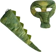 Crocodile Costume Set for Kids – Soft Animal Mask & Tail Kit for Dress-Up, Halloween, Book Week, School Plays & Pretend Play – Comfortable & Reusable