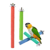 在飛比找蝦皮購物優惠-5-30 厘米寵物鳥咀嚼玩具鸚鵡棲息站平台籠玩具爪磨清潔玩具