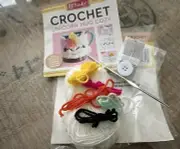 Crochet Unicorn Mug Cozy Starter Kit Make Market Beginner Youth Crafts