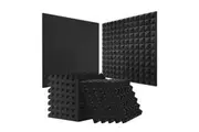 VEVOR Acoustic Foam Panels 24 Pack 12 x 12 x 2 in for Studio Wall and Ceiling