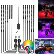 12PC LED Strip Lighting Under Glow Neon APP for Golf Cart Caddy Club Car EZGO