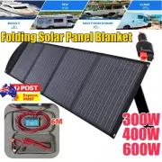 12V Mono Solar Blanket Kit 300W 400W 600W Folding Solar Panel Mat 6M Cable Kit