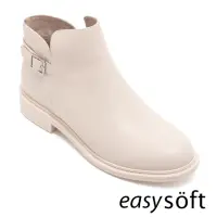 在飛比找momo購物網優惠-【Easy Spirit】BEIGE 真皮拼接短套靴(白色)