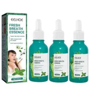3pcs Bad Breath Removing Drops - Fresh Breath Professional Formula Oral Care Essence