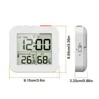 LCD Digital Clock with Alarm Thermometer Hygrometer Wall Waterproof Y7Y7 W1C6