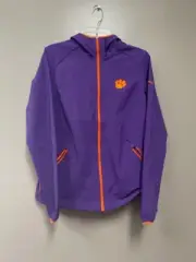Women's Columbia Purple Clemson Tigers Switchback Full-Zip Hoodie Jacket Medium