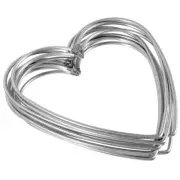 10 Hoop Miss Beaded Wire Heart Form Dream Catcher Ring Large