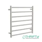 Linsol Allegra 7 Bar Heated Towel Rail Brushed Nickel