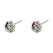 2PK Wiltshire Stainless Steel 5cm Dial Meat Temperature Kitchen Thermometer