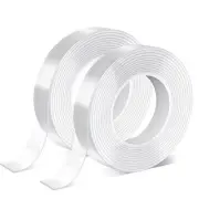 Nano Tape Double Sided 10M Total (2pcs of 5mx2cmx1mm),Multipurpose Wall Tape