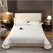 Quilt Set Full/Queen King Size 3 Piece Cotton Bedspread Coverlet Summer Lightweight Quilt Set with 2 Pillow Shams Comforter Bedding Cover Sets (Color : B, Size : Full/Queen 220x240cm-86x94)