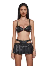 [Club Exx] Hardcore Style Spiked Bra Top
