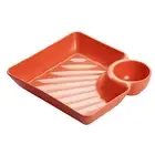 Dumpling Plate Non-stick Multi-purpose Compartment Design Snack Tray Lightweight