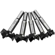 5pc Woodworking Flat Wing Drilling and Reaming Hinge Drill Bit 15-35mm Drilling