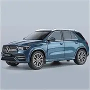Scale Finished Model Car 1:24 Scale for Benz GLE 350 450 SUV Simulation Metal Diecast Car Model Static Display Collector Model Die-cast Vehicle(Blue)