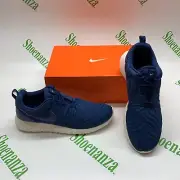 Nike Roshe One PRM Premium 833928 400 Costal Blue Navy Sneakers Shoes Womens 6.5