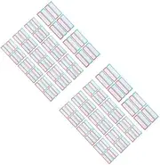 TEHAUX Sets Plain Stickers for Address Mailing Bag Labels Self-Adhesive School Office Writeable Organized Writing Shareable Pcs