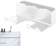 Hair Dryer Wall Mount,Hair Dryer Holder - Hair Dryer Storage Hook - Bathroom Organizer, Hair Dryer Hanger, Tool Organizer Pair