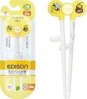 Edison Mama KJC Chopsticks I 6.3 inches (16 cm), Right Hand, for Ages 2 and Up, for Children, Just Put Your Finger in The Ring, Meal