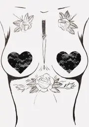 [Neva Nude] Lace Heart Pasties