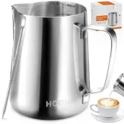 Milk Frothing Pitcher, 32oz/900ml Stainless Steel Steaming Pitcher Barista Mi...