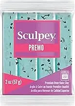 polyform Premo Sculpey Polymer Clay 2oz-Turquoise Granite (PE02 5036)